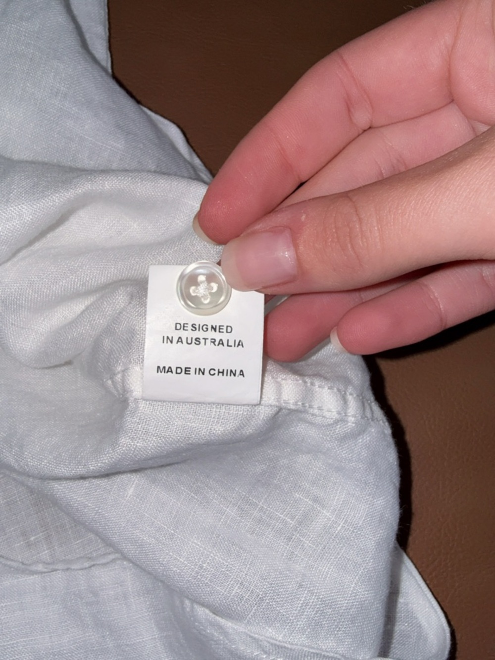Like New Camixa Lina White Linen Button Down Shirt Size: XS - Picture 11 of 14